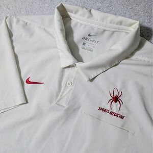 Nike Polo Mens XL White Richmond Spiders Sports Medicine Stretch AO5438-109